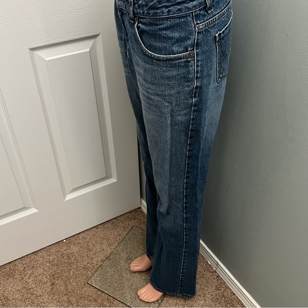 Dickies Relaxed Fit Bootcut Medium Wash Jeans Size 8 Regular - Picture 9 of 16
